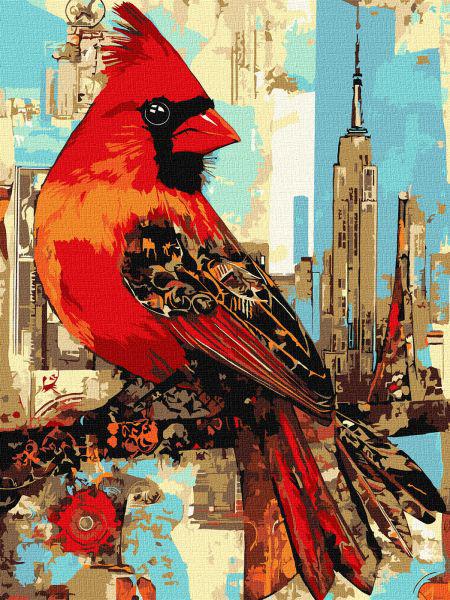 Картина по номерам Ideyka Городская птичка 30x40 см (Id-KHO6732)