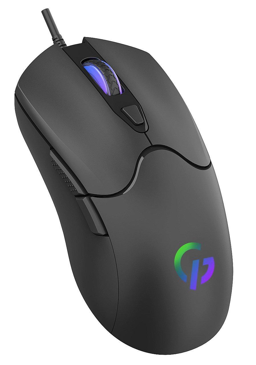 Мышь GamePro GM355 проводная 800-7200dpi RGB подсветка Черный (628275) - фото 4