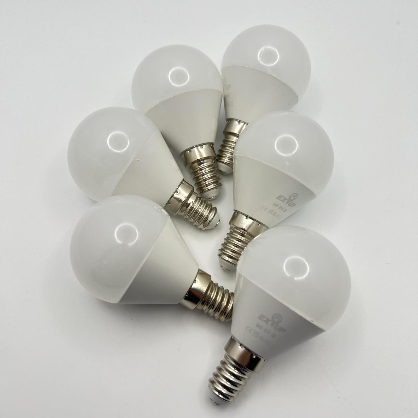 Набор LED ламп E14 6 W/Аналог 50 W G45 Шар 3000K 6 шт. Теплый белый