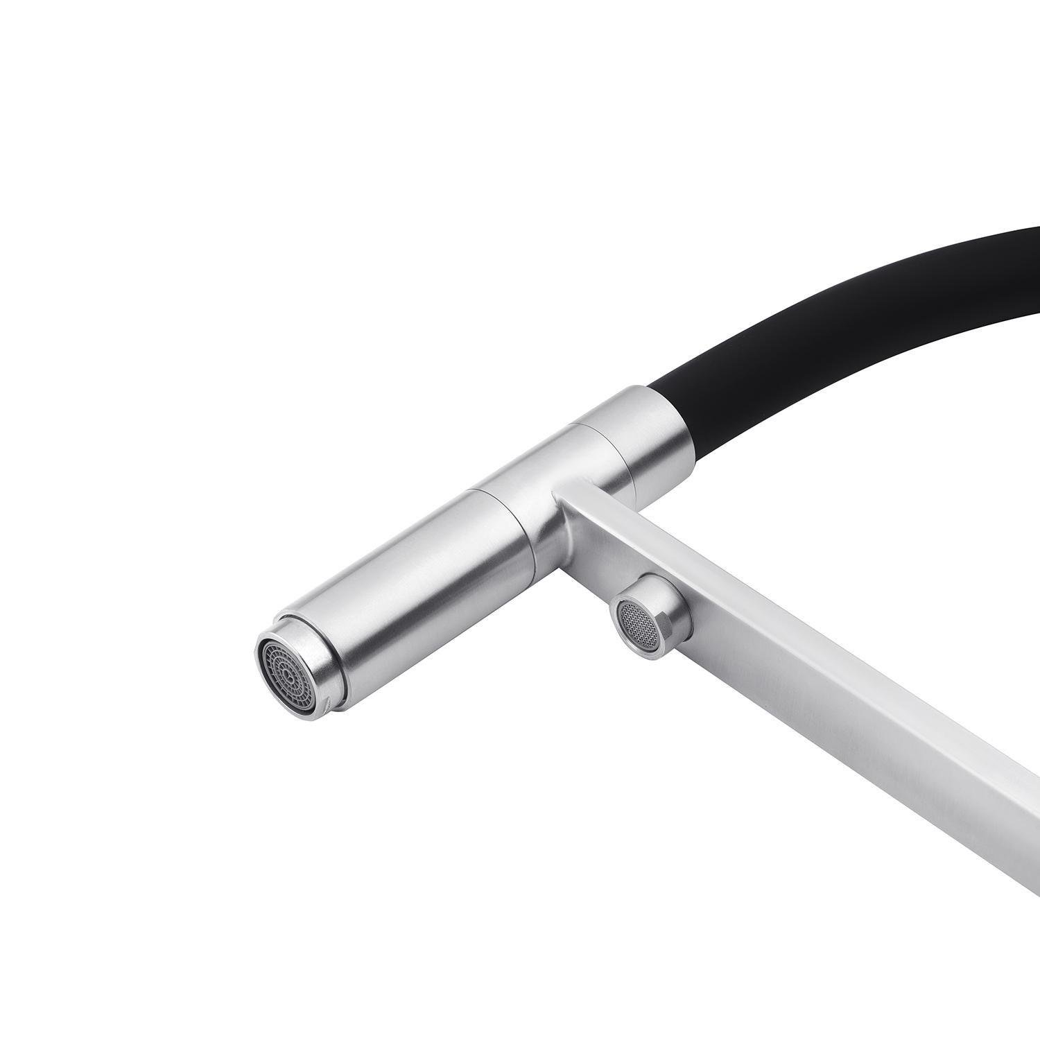 Змішувач для кухні Kroner KRM Edelstahl Klassisch ESG03815BLK CV027933 (38104) - фото 4