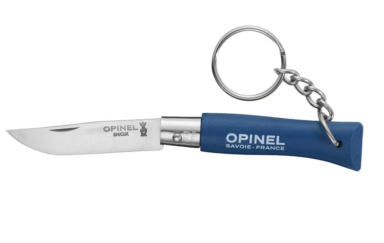 Нож-брелок Opinel №4 (нерж-сталь) Синий (1013-204.65.64)