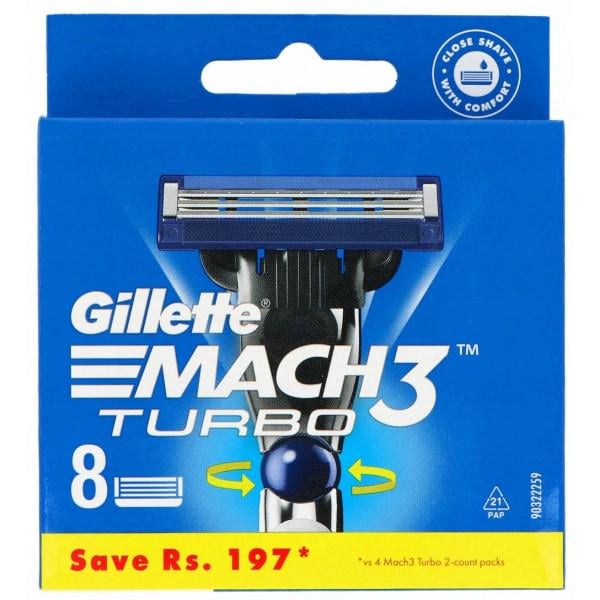 Касети змінні для гоління GILLETTE Mach3 Turbo 8 шт.