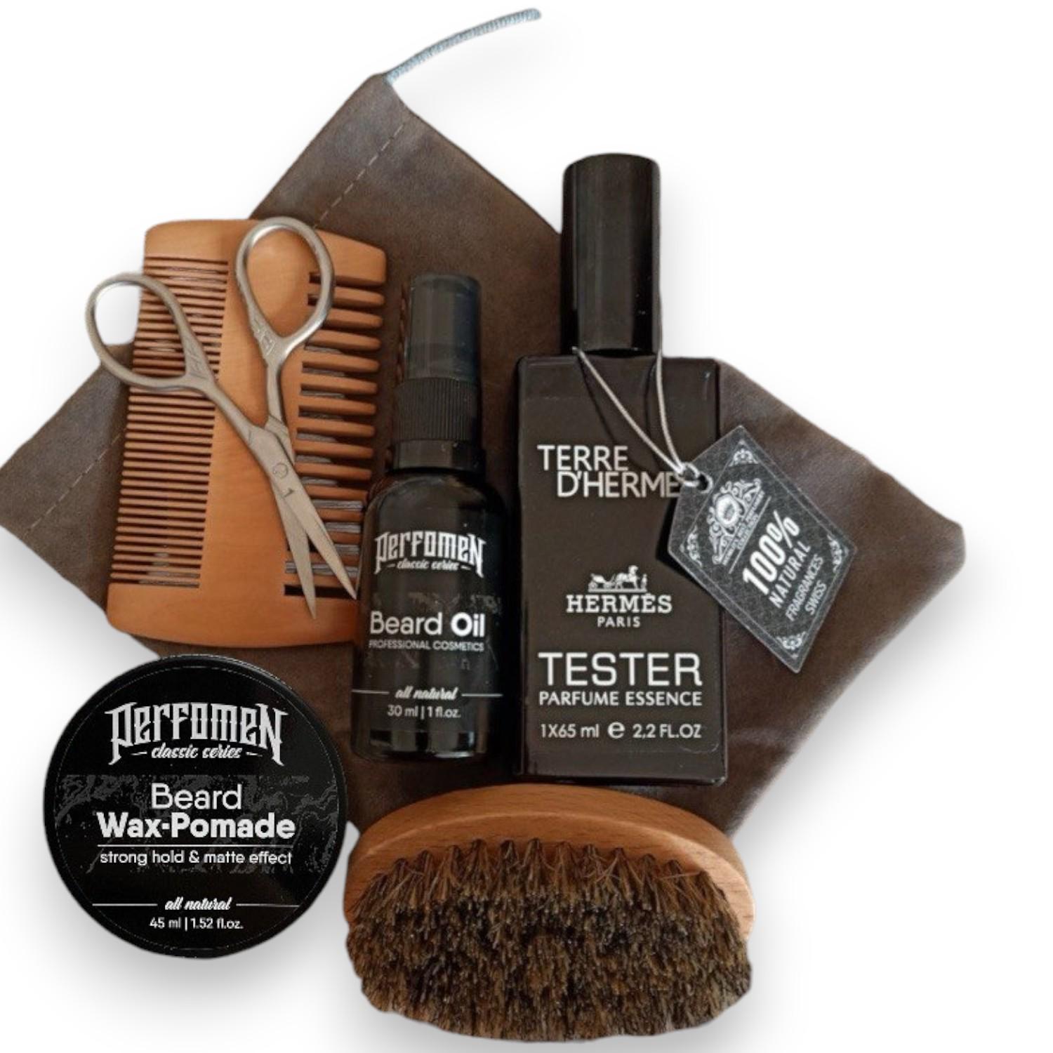 Набор для бороды масло/парфюм/воск ( 00101В)