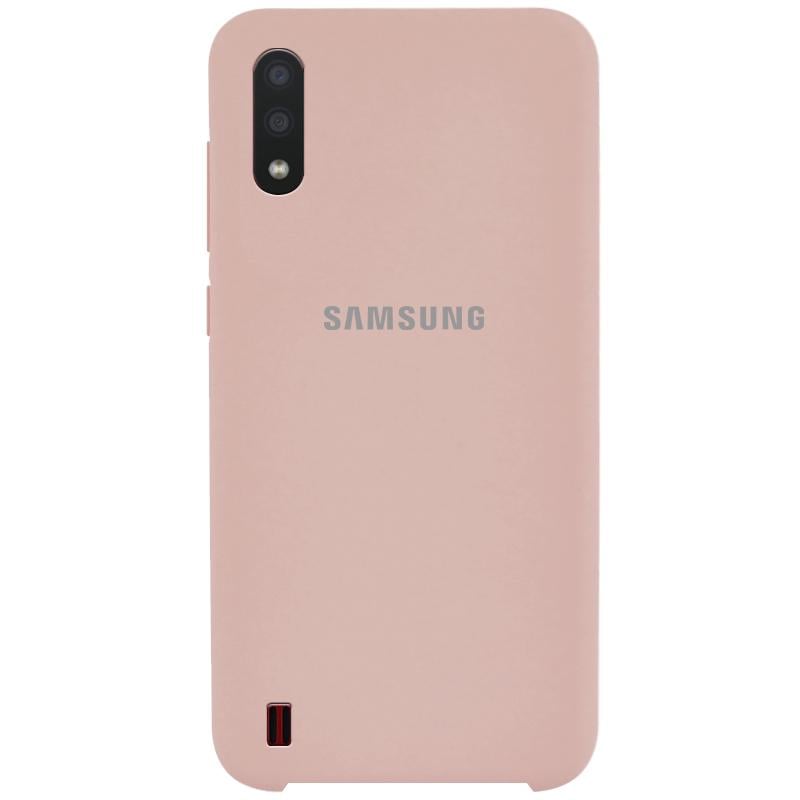 Чохол Silicone Cover (AA) для Samsung Galaxy A01 Рожевий / Pink Sand