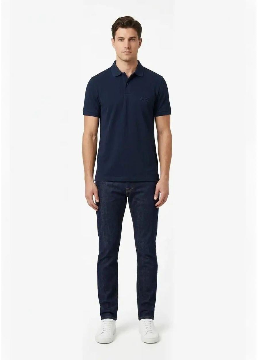 Поло мужское Armani exchange Classic Logo AX-4508NV 5XL Темно-синий