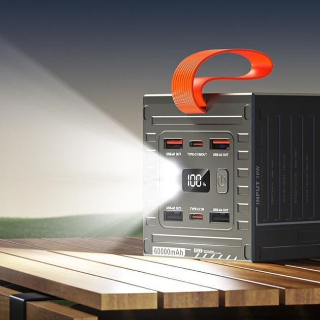 Повербанк зі швидкою зарядкою Remax 22,5W/60000 mAh Сірий (RPP-609B) - фото 9 Повербанк зі швидкою зарядкою Remax 22,5W/60000 mAh Сірий (RPP-609B) - фото 9