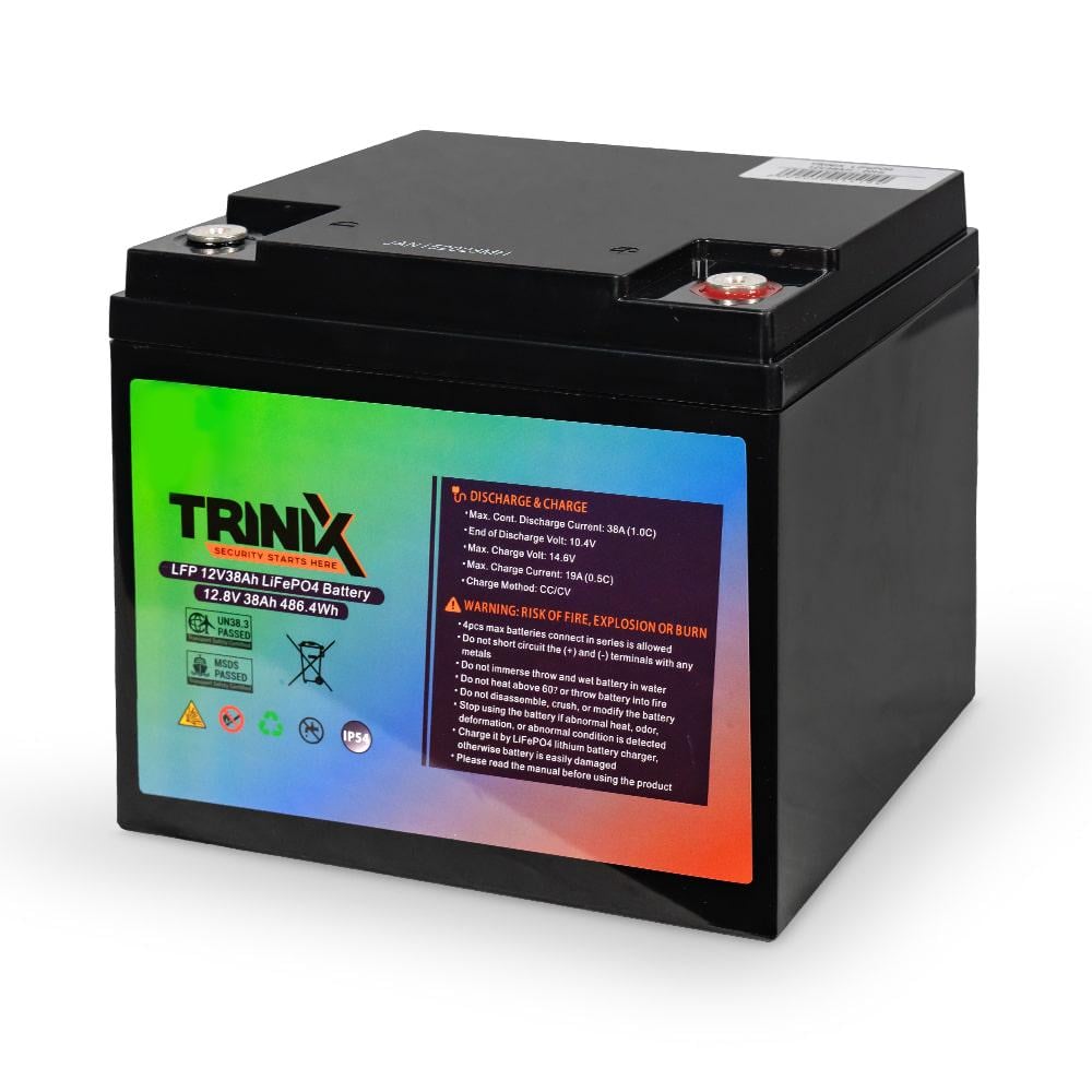 Акумулятор Trinix LiFePo4 12V 38 Ah (44-00005)