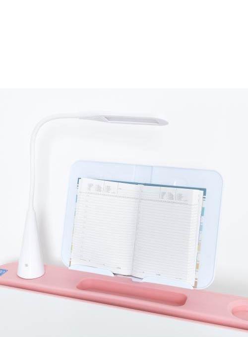 Дитяча парта одномісна зі стільчиком Bambi регульована з лампою та підставкою для книг M Біло-рожевий (5068-8-2) - фото 2 Дитяча парта одномісна зі стільчиком Bambi регульована з лампою та підставкою для книг M Біло-рожевий (5068-8-2) - фото 2