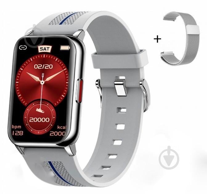 Смарт-годинник Lemfo H76 PRO з тонометром Silver (SW0001LH76PS) Смарт-годинник Lemfo H76 PRO з тонометром Silver (SW0001LH76PS)