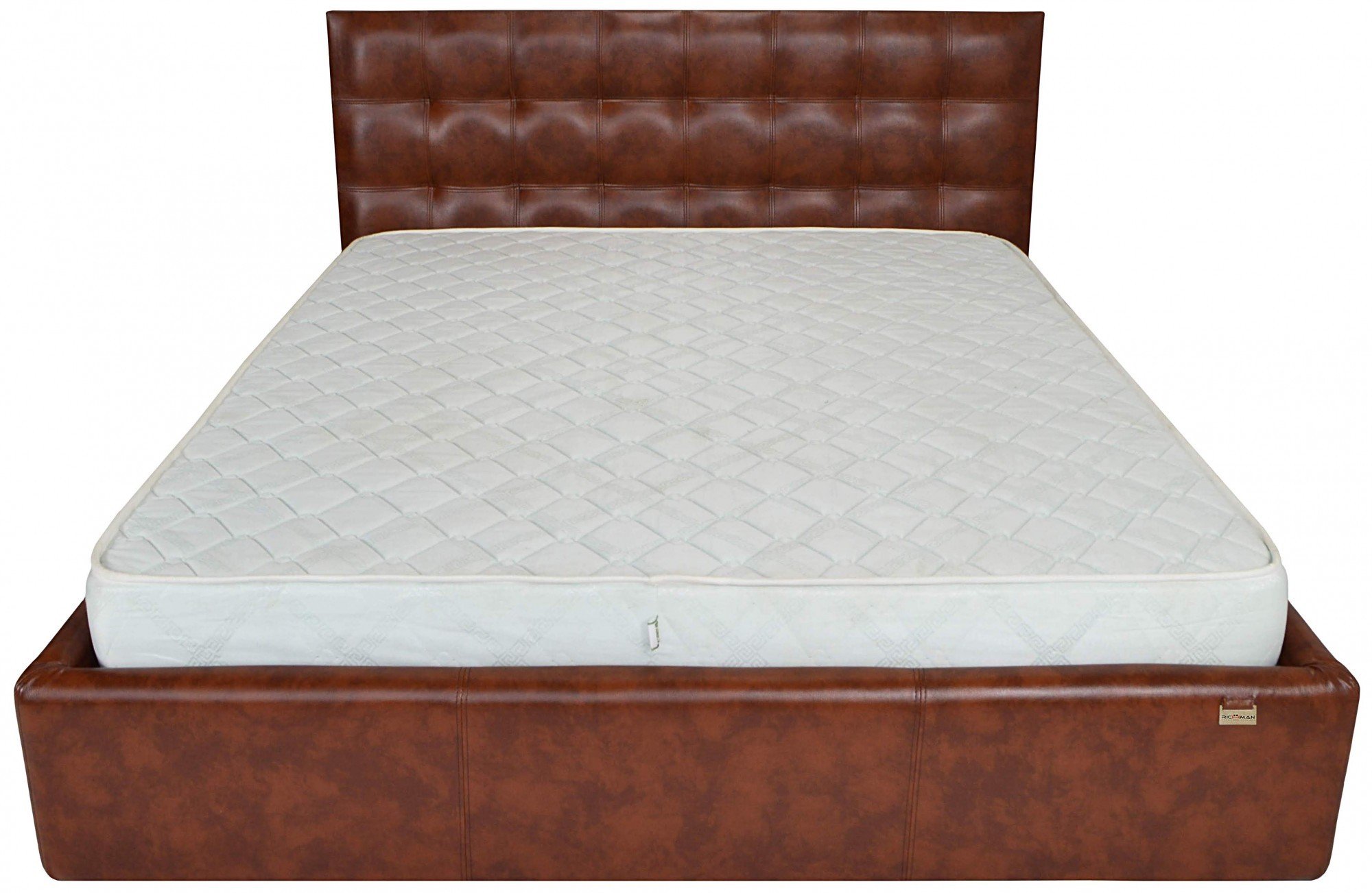 Ліжко двоспальне Richman Chester New Comfort Мадрас Whisky 160х190 см Коричневий (r2_ChesterNew_087)