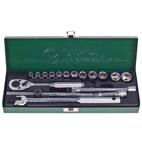 Набор торцевых головок Hans 3/8" 3617M 17 пр.