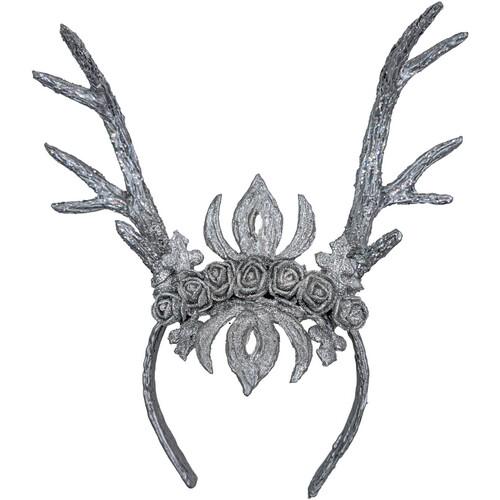 Рога Seta Decor Серебристый олень на обруче (19-1034SL-1)