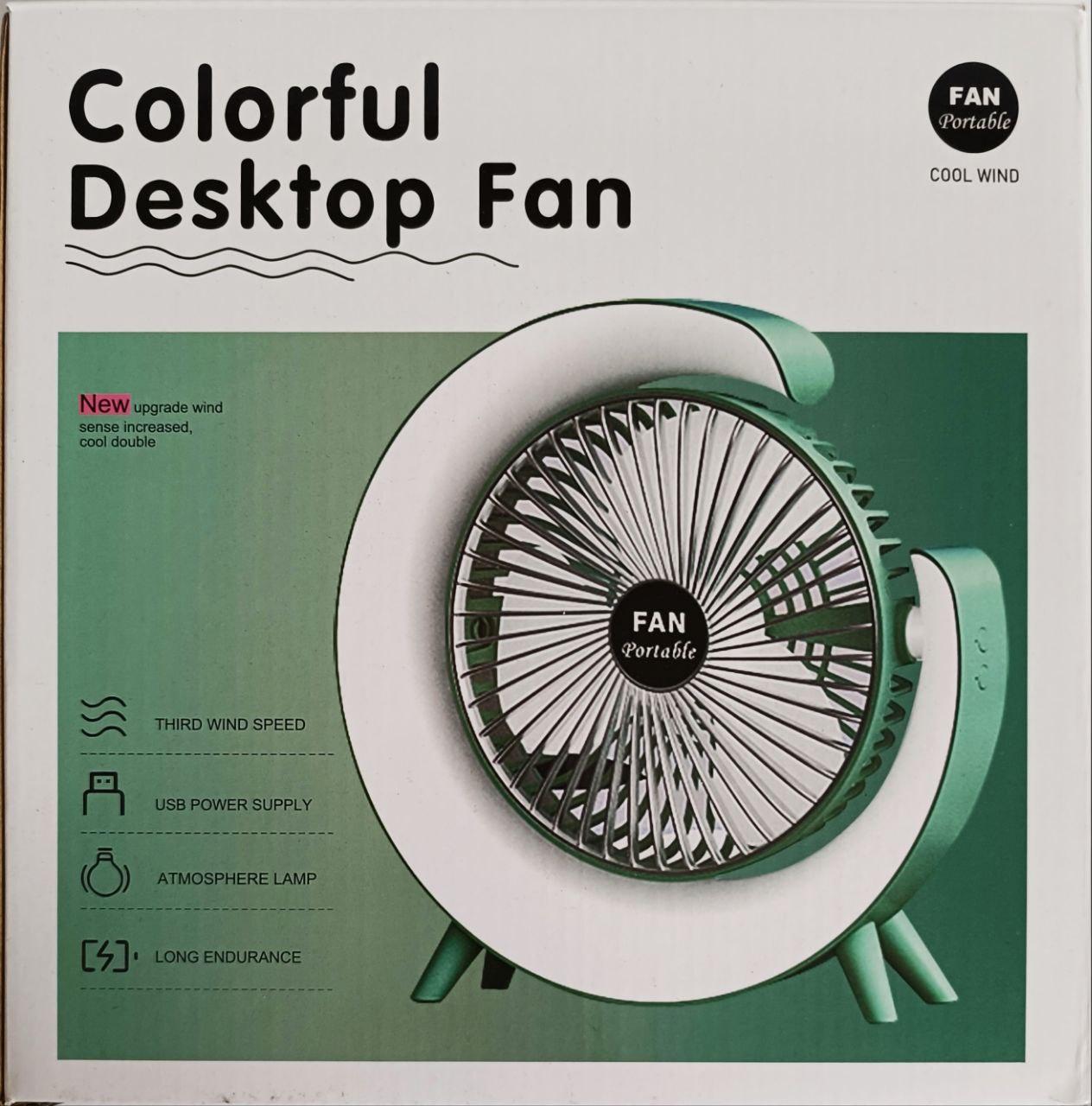 Вентилятор настольный F13 с аккумулятором и RGB подсветкой (2633809265) - фото 8 Вентилятор настольный F13 с аккумулятором и RGB подсветкой (2633809265) - фото 8