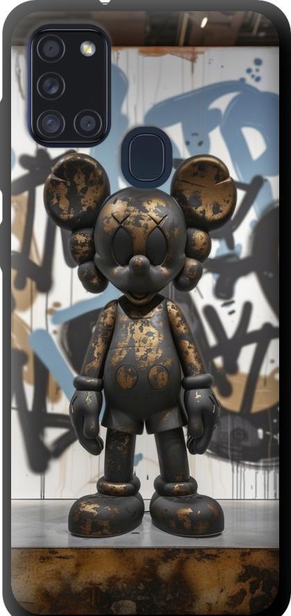 Чехол на Samsung Galaxy A21s A217F Bronze kaws v2 (6098b-1943-42517)