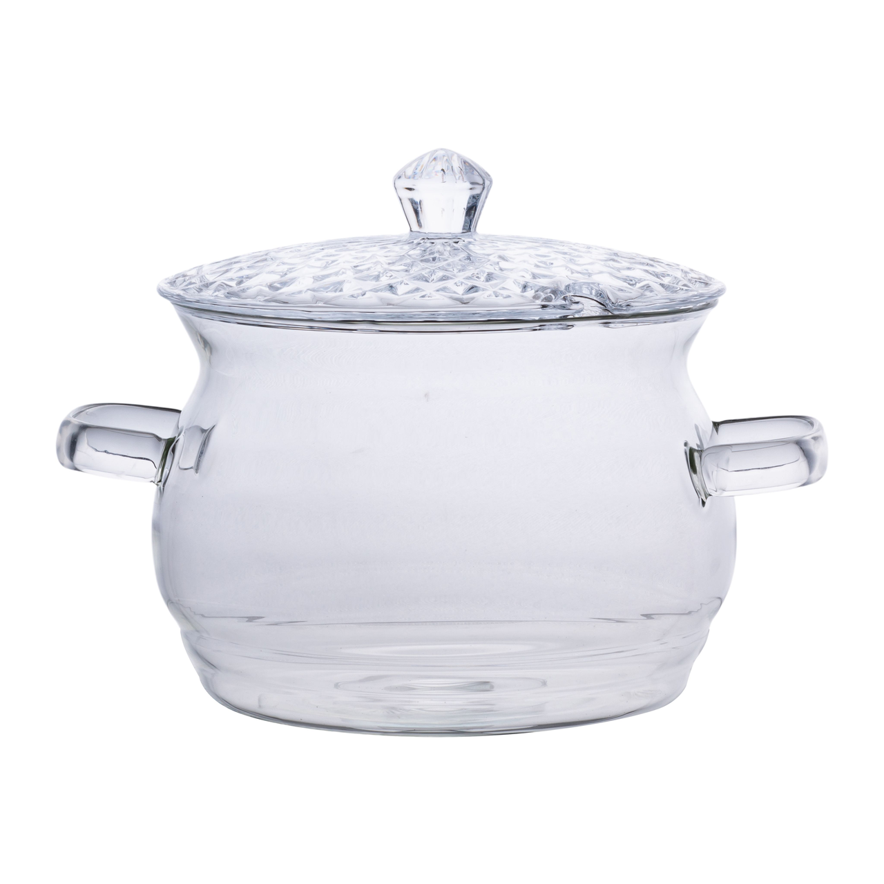 Кастрюля стеклянная с крышкой из боросиликатного стекла 2 л (HP-34-6)