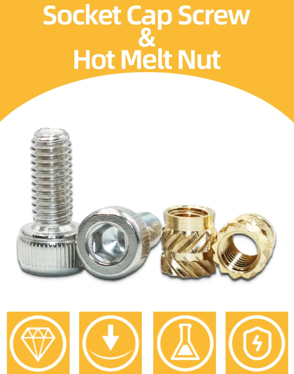 Комплект термовставки та гвинти DIN912 для 3D моделювання Spec М3 мм 300 шт. (SP-16803300) - фото 3 Комплект термовставки та гвинти DIN912 для 3D моделювання Spec М3 мм 300 шт. (SP-16803300) - фото 3