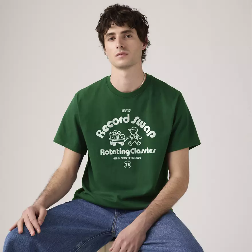 Футболка мужская Levi's Relaxed Fit Short-sleeve Graphic T-shirt М Зеленый (199454077819)