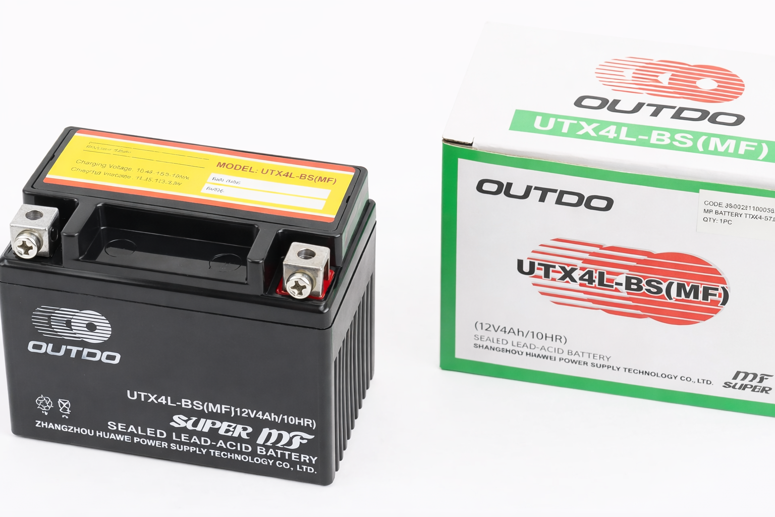 Акумулятор кислотний 12V 4Ah UTX4L-BS MF 113x70x85 мм (348259)