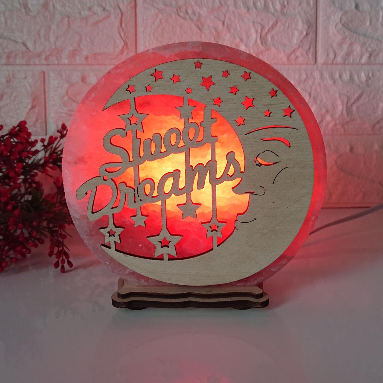 Соляной светильник Sweet  dreams (KБ-00036-r)