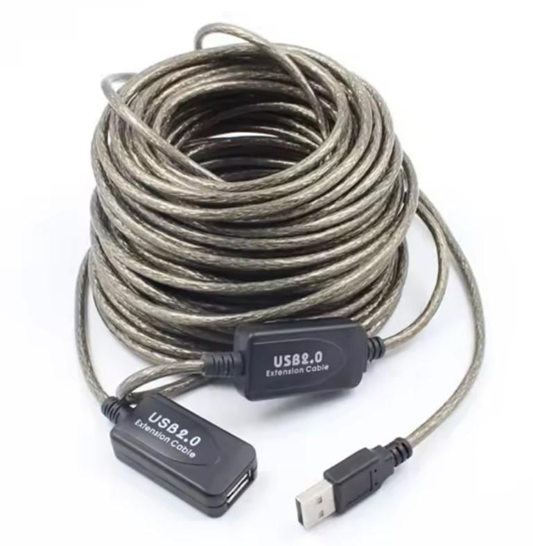 Подовжувач активний AM-AF USB 2.0 для цифрових пристроїв 20 м (600758)