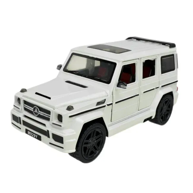 Игрушечная автомобильная моделька Автопром MERCEDES-BENZ G63 инерционная из металла 20 см Белый (150-98-AP7717WT)