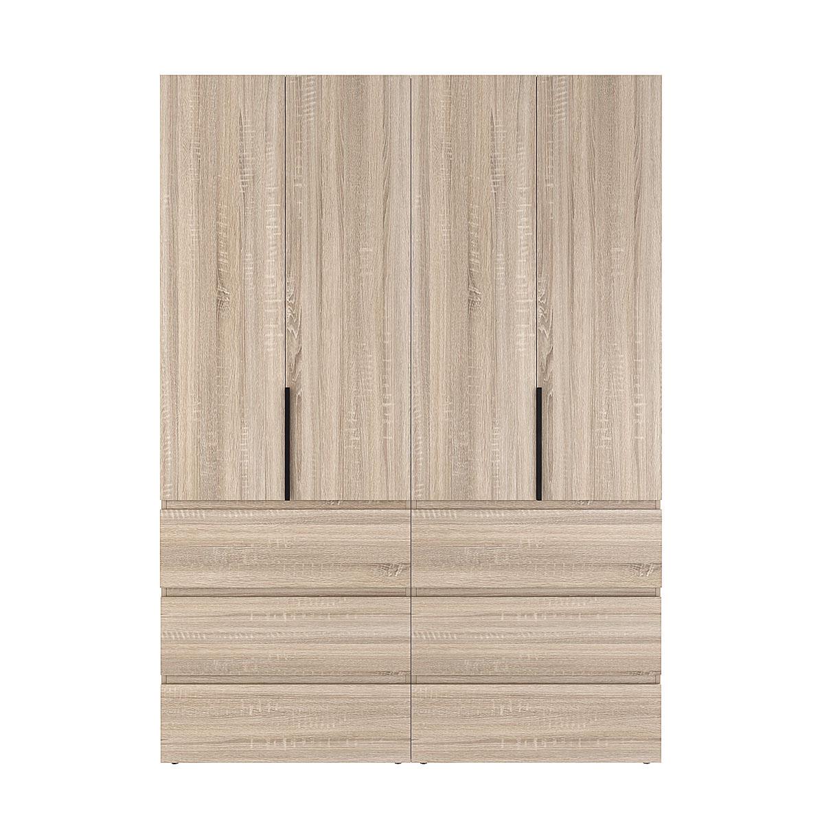 Шкаф распашной комбинированный ART IN HEAD №10 Light 1600x500x2200 мм Дуб Сонома светлый (GALTK01013000000)