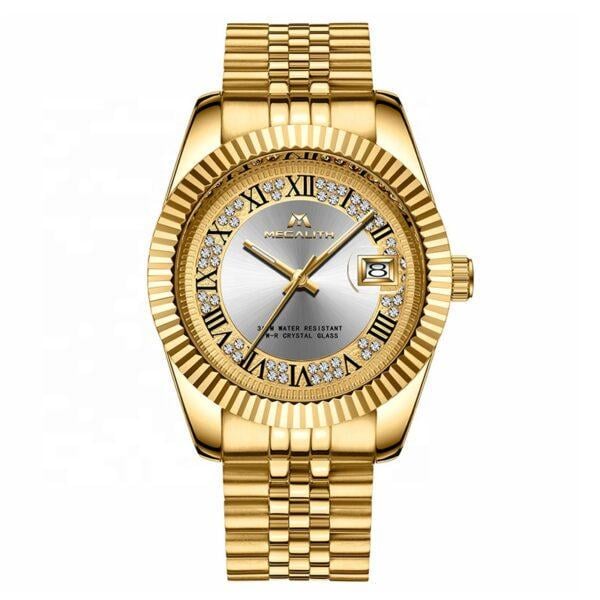 Часы мужские Megalith 0038M/Stainless Steel Band White (2595136856)