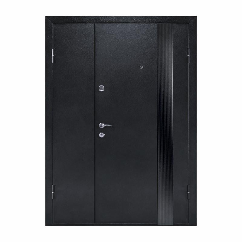 Дверь входная правая TD Аляска-889 2050х1200 мм Серый/Белый мрамор (30731322)