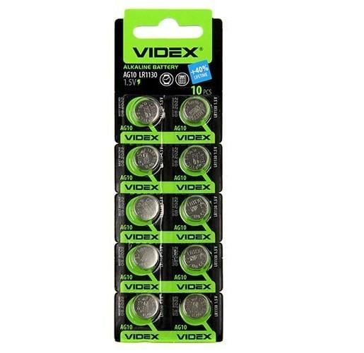 Батарейка Videx AG10 (LR1130)