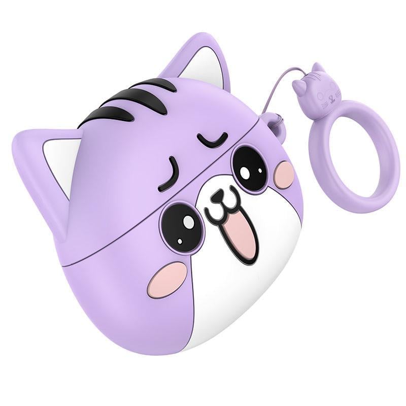 Наушники Bluetooth TWS Hoco EW48 Purple Cat (00000067614_4)