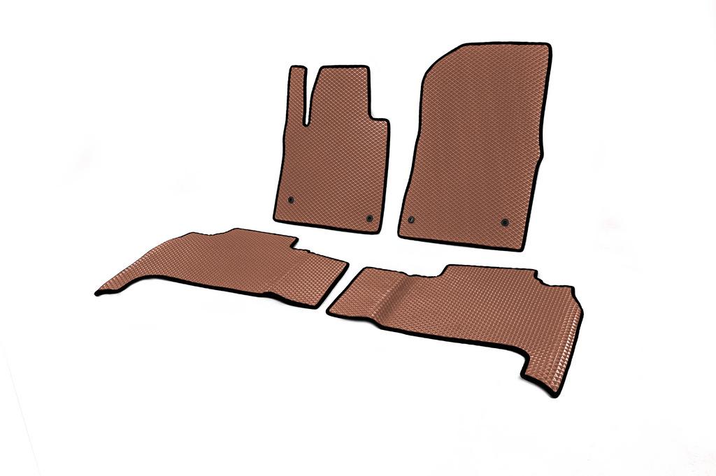 Коврики автомобильные Digital Designs для Toyota Land Cruiser 200 2007-2012 г EVA/полиуретан Кирпичный (82038)