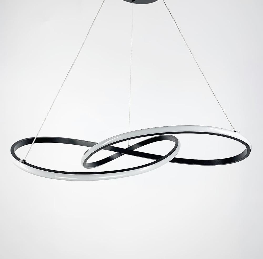 Люстра подвесная Led 100х52 см Черный (SG 12 BK) - фото 10