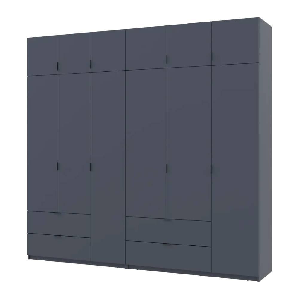 Шкаф Doros Лукас DRS-011694 3+3 ДСП 255х50х240 см Графит (42005113)