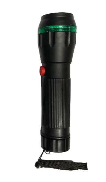 Ліхтар ручний LED 7083 на батарейках ААА з функцією масштабування Чорний (2781707433)