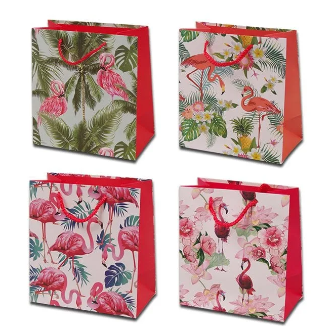 Пакет подарочный Flora микс 18х10х20 см 12 шт. (40372)