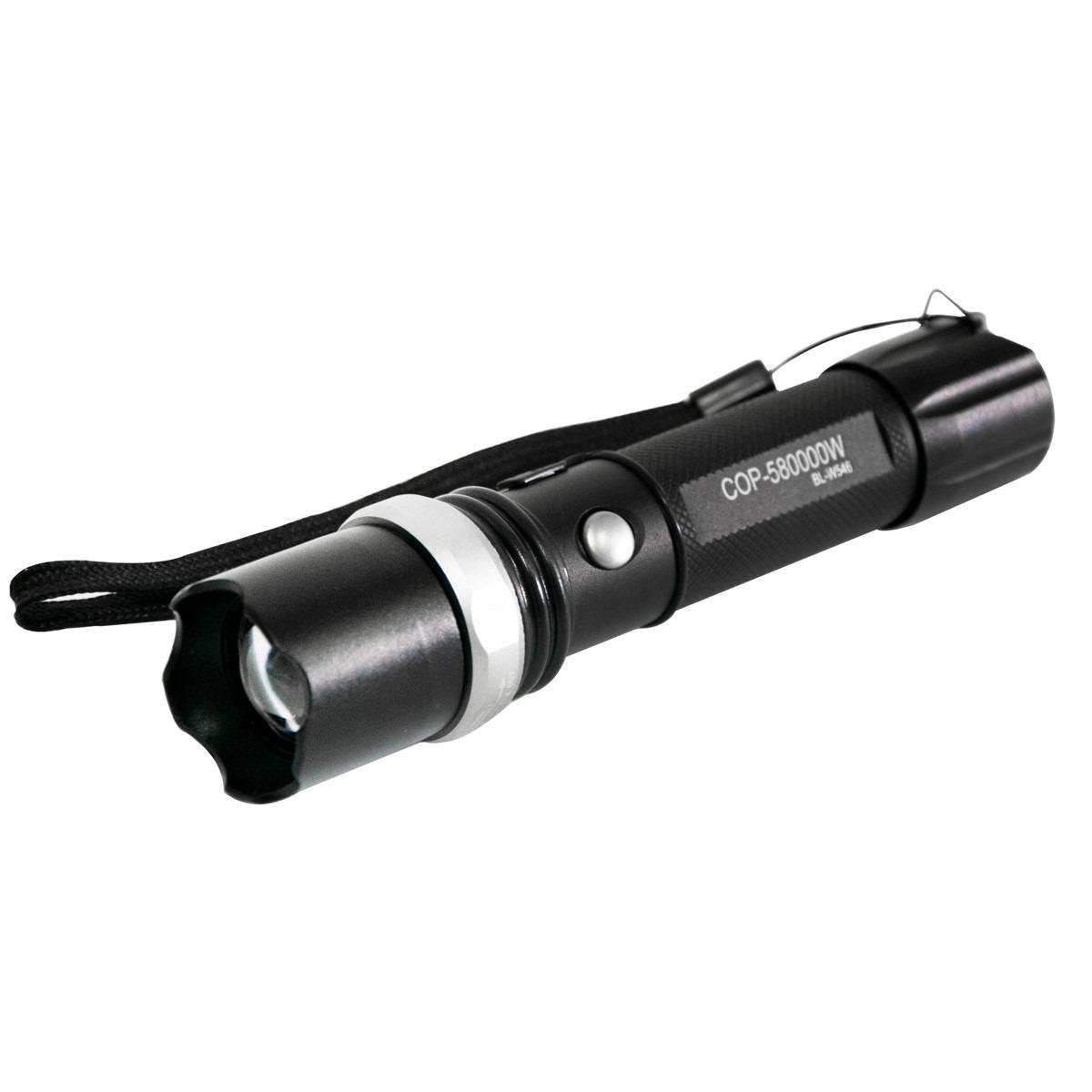 Фонарик светодиодный на аккумуляторе с COB X-Balog BL W546 и держатель фонарика на велосипед KK 03 (3000104-TOP-2 )