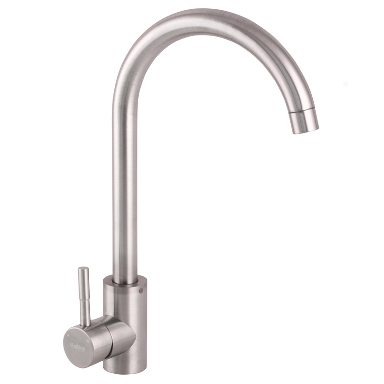Смеситель для кухни Haiba SUS 011 из нержавеющей стали (HB0992)