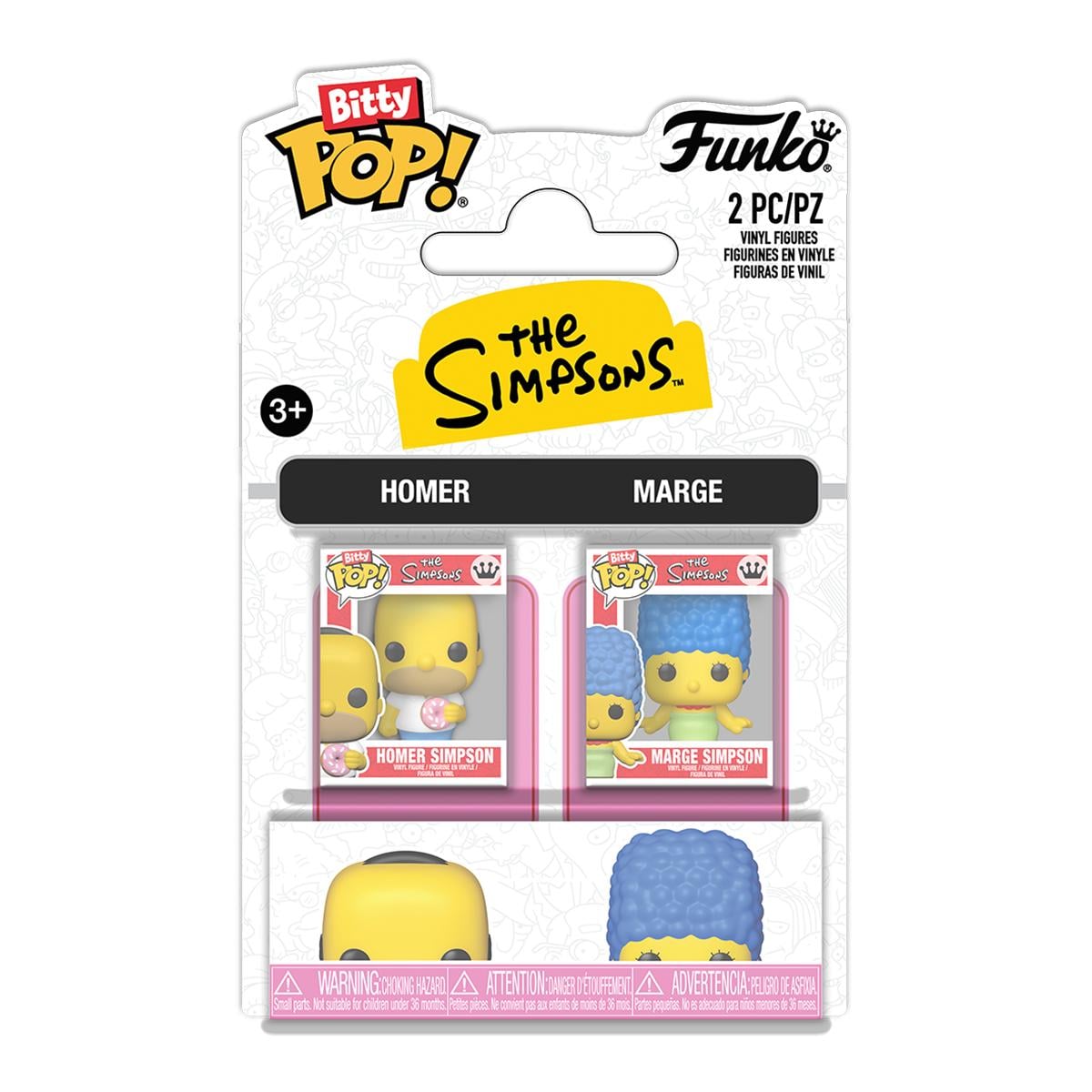 Фигурки Funko Bitty Pop Симпсоны Гомер и Мардж 2,3 см (94217)