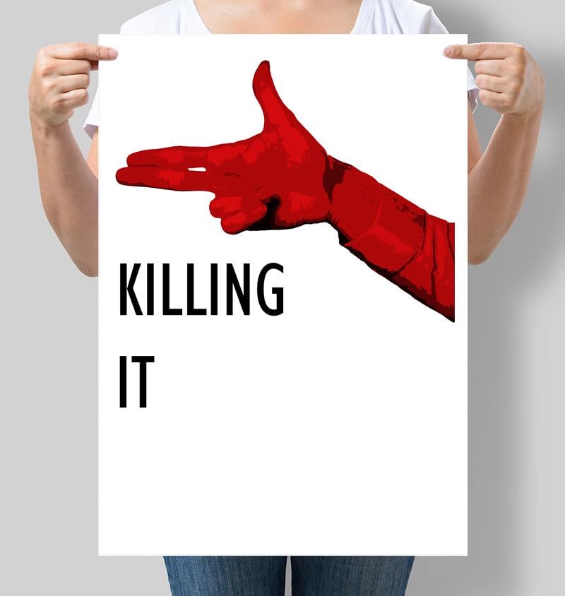 Постер "Killing it" 42х60 см (М058)