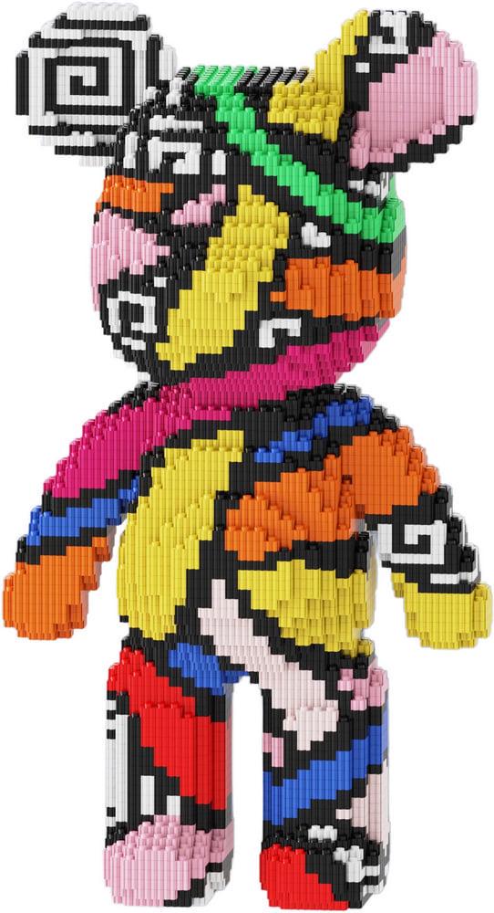 Конструктор 3D Magic Blocks SHLab BB-79 BearBrick Colorful Abstraction 3688 детали 47 см (39120)
