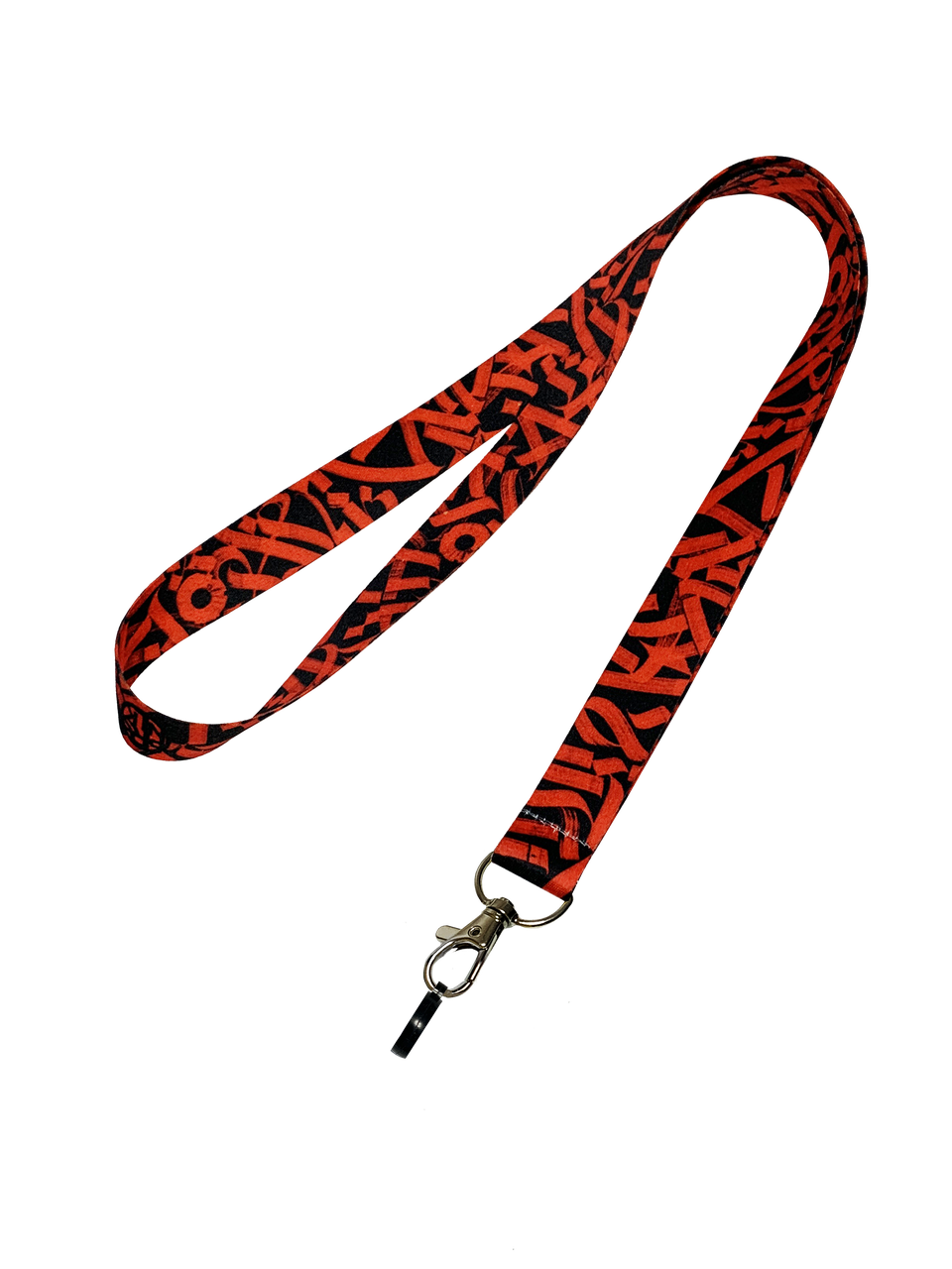 Лента на шею с колечком для pod электронной сигареты Personalka Graffiti Red (p019)