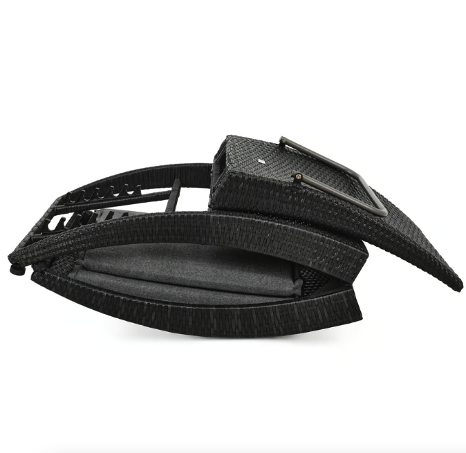 Шезлонг садовый Di Volio Ciampino Черно-графитовый (23853383) - фото 8 Шезлонг садовый Di Volio Ciampino Черно-графитовый (23853383) - фото 8