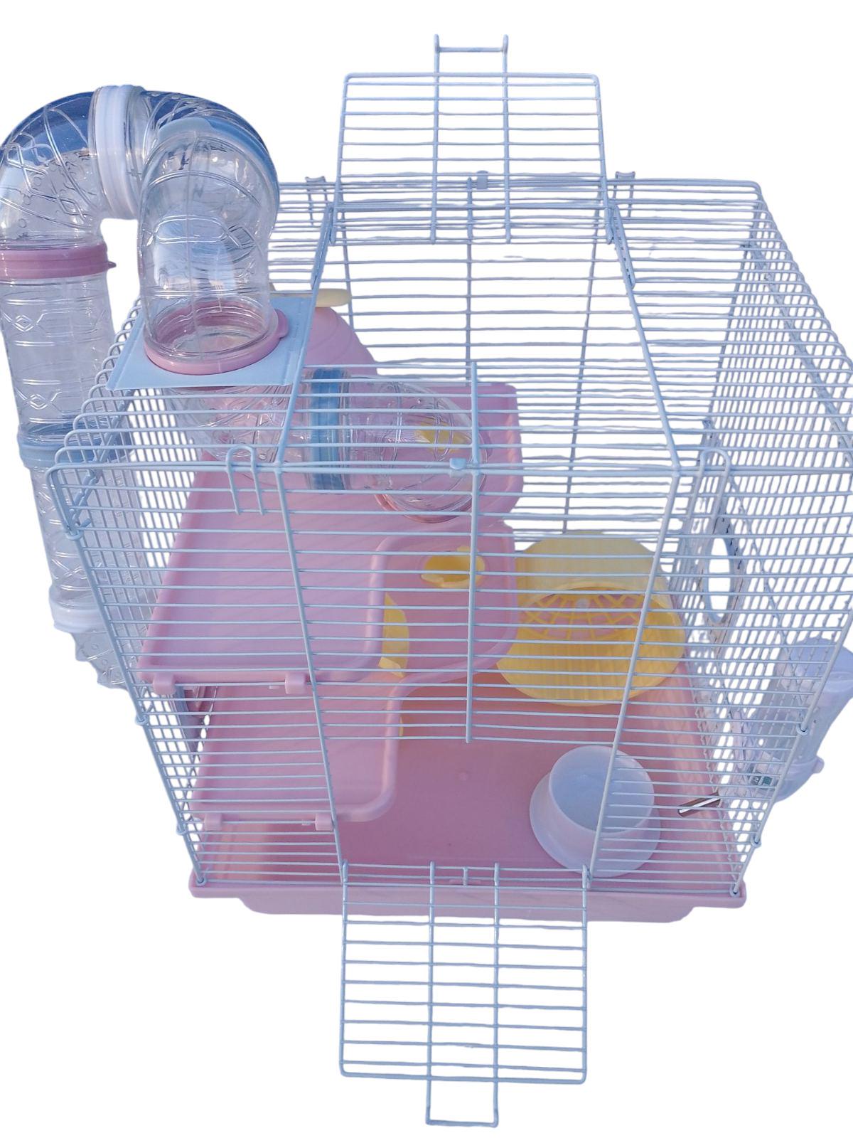 Клетка для грызунов с лабиринтом 3502 Розовый (30060102) - фото 2
