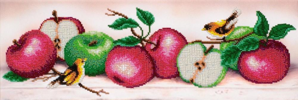 Вышивка бисером Яблочный бум частичная выкладка 50х17 см (1479857826) Вышивка бисером Яблочный бум частичная выкладка 50х17 см (1479857826)