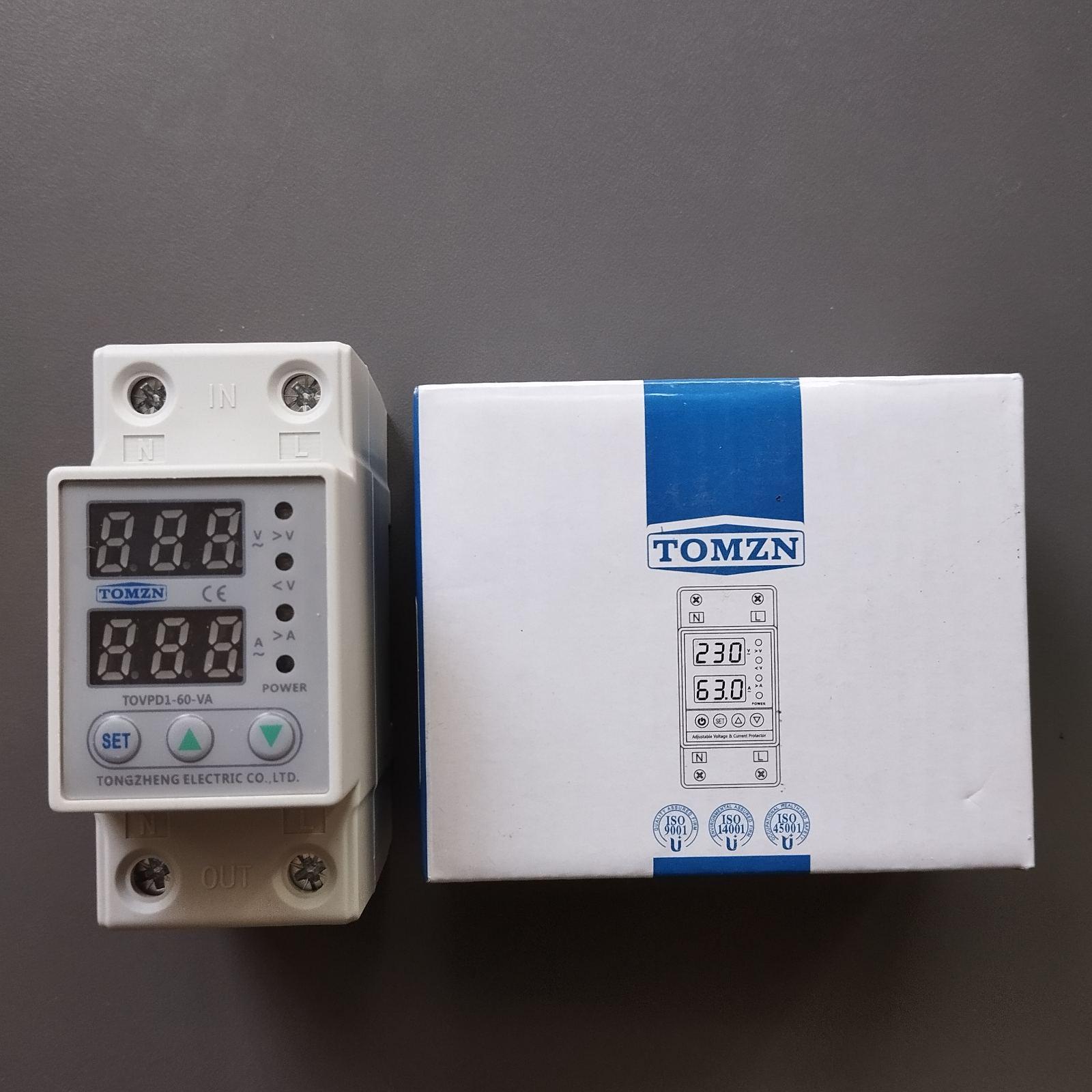 Реле контролю TOVPD1-60-EC 60A на DIN рейку 220В 60A 230V LED Білий (2612940103) - фото 5