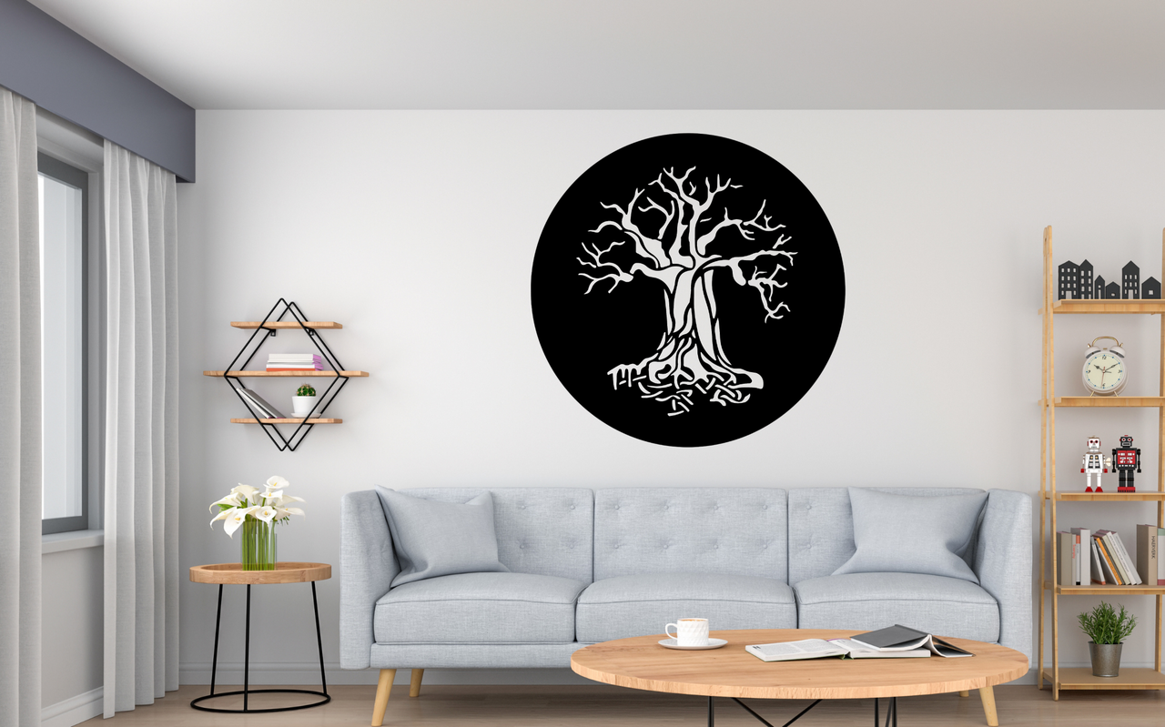 Декоративное панно на стену Upwood Decor Tree 60х60 см Black (1585107370)