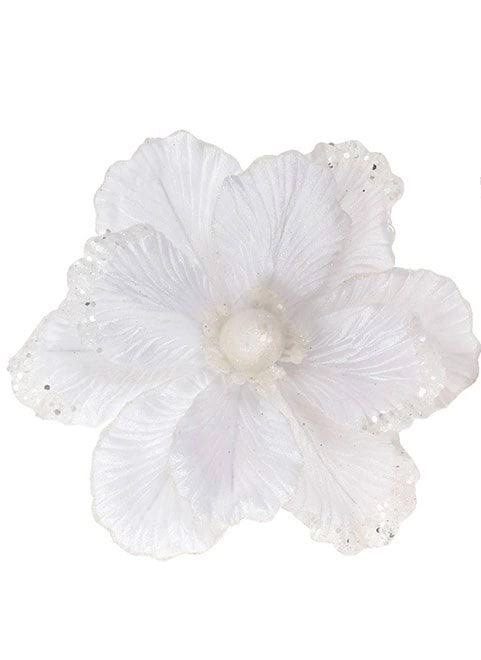 Цветок новогодний Магнолия Белый (12685)