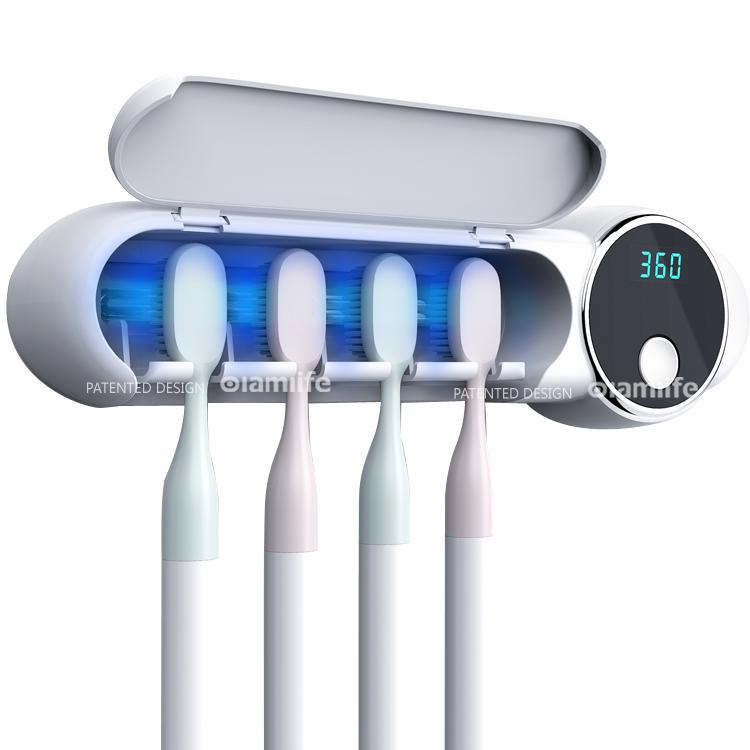 Диспенсер для зубных щеток Toothbrush sterilizer UV-044 ультрафиолетовый - фото 4