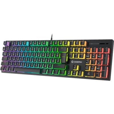 Клавиатура GamePro MK85B Blue Switch RGB USB Black (MK85B)