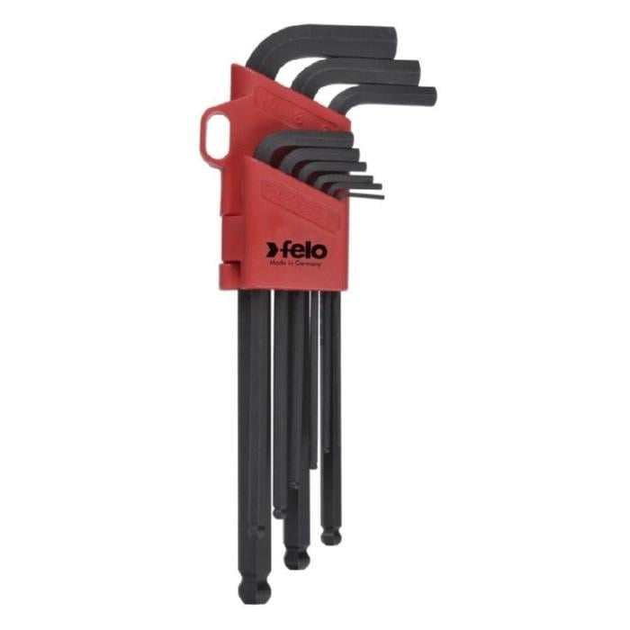 Набір ключів Felo 35500900 шестигранних 9 шт. 1,5/2,0/2,5/3,0/4,0/5,0/6,0/8,0/10,0 мм (14976)